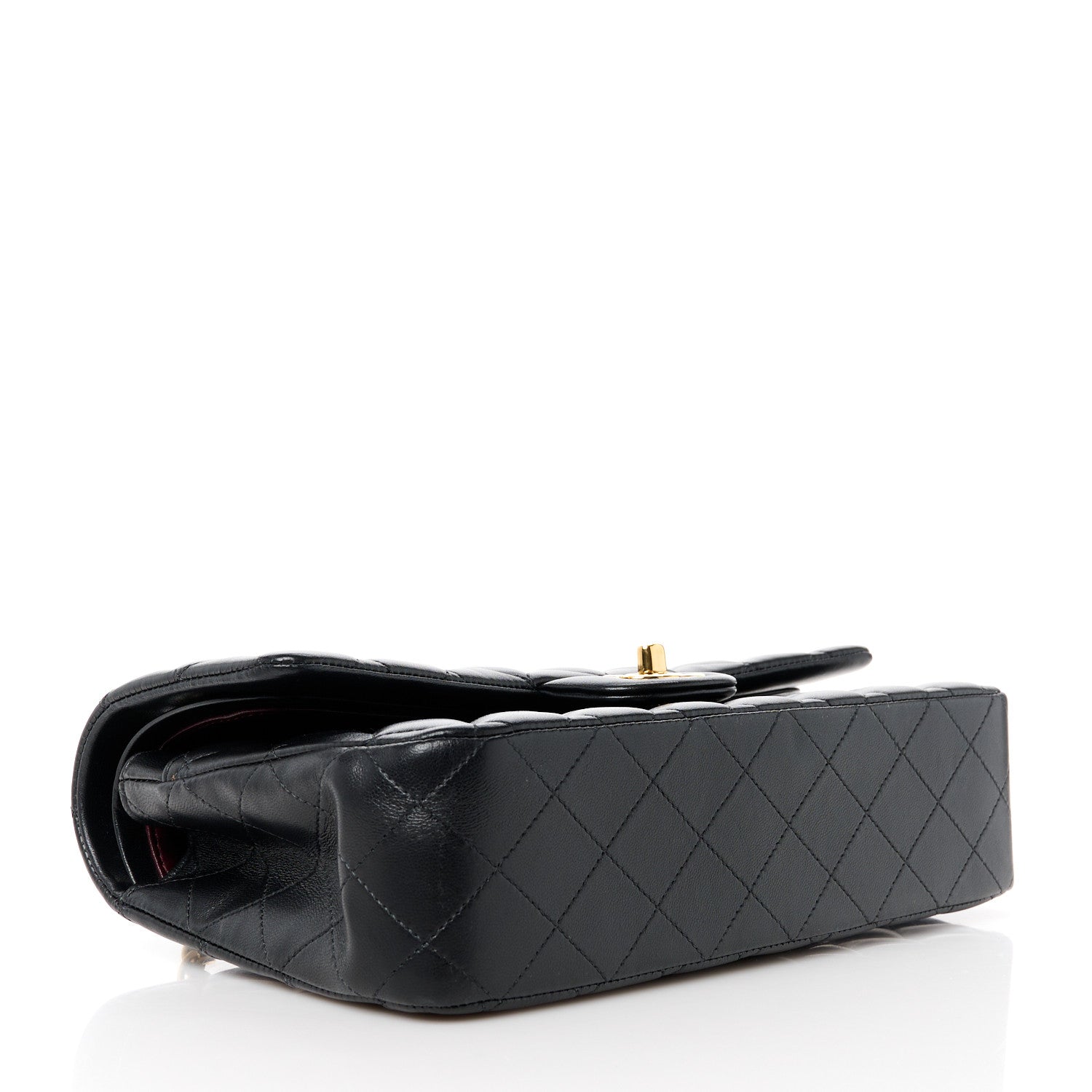 Chanel Lambskin Quilted Medium Double Flap Black 5 of 13