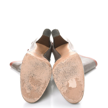 Chloe Sheepskin Fold Over Ankle Boots 39 Grey 7 of 12