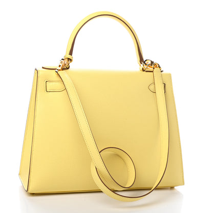 Hermes Epsom Kelly Sellier 28 Jaune Poussin 3 of 11
