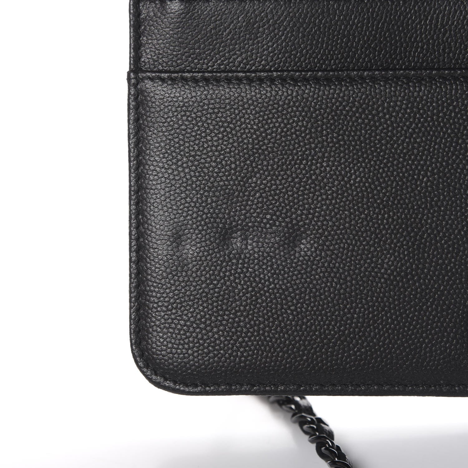 Chanel Caviar Quilted Boy Wallet On Chain WOC So Black 13 of 16