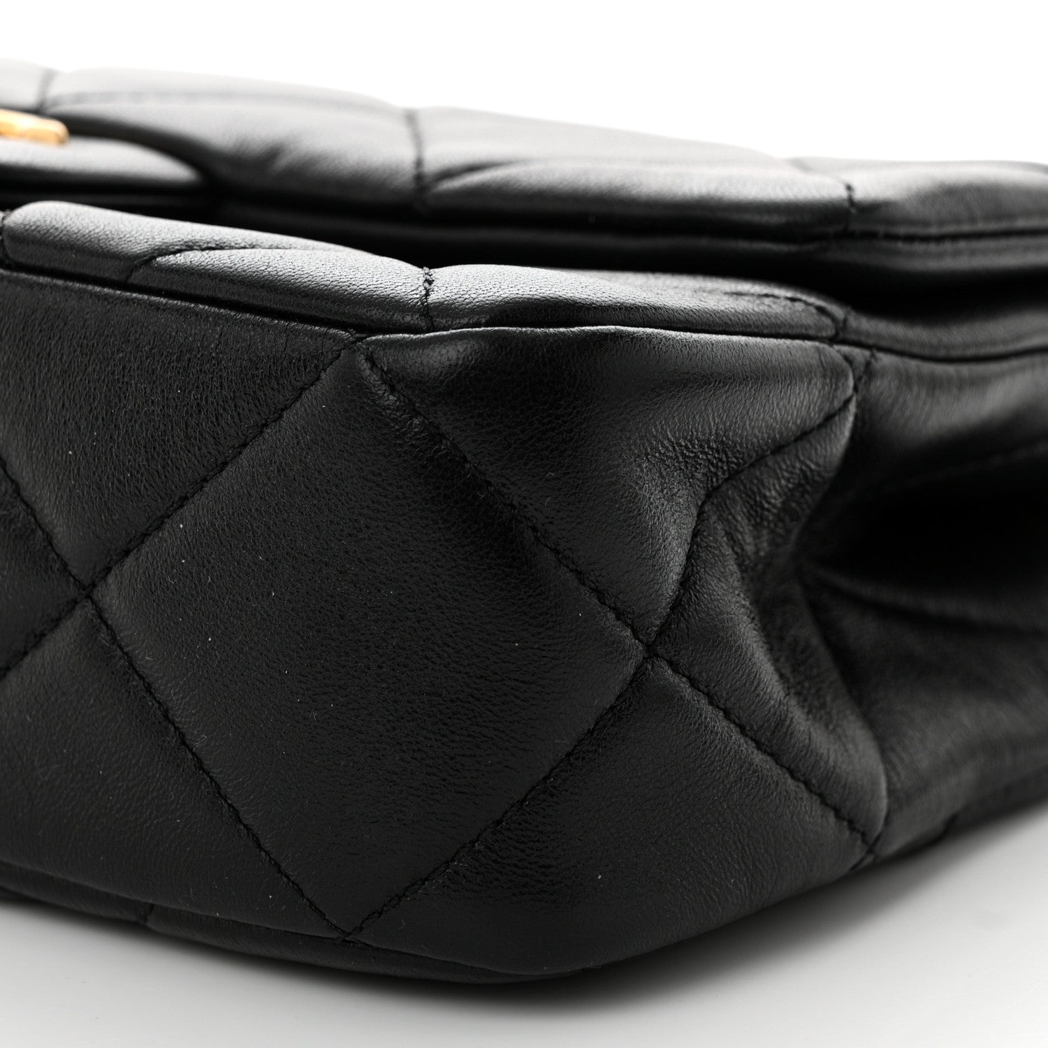 Chanel Lambskin Quilted Pearl Small Flap Black 10 of 11