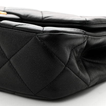 Chanel Lambskin Quilted Pearl Small Flap Black 10 of 11