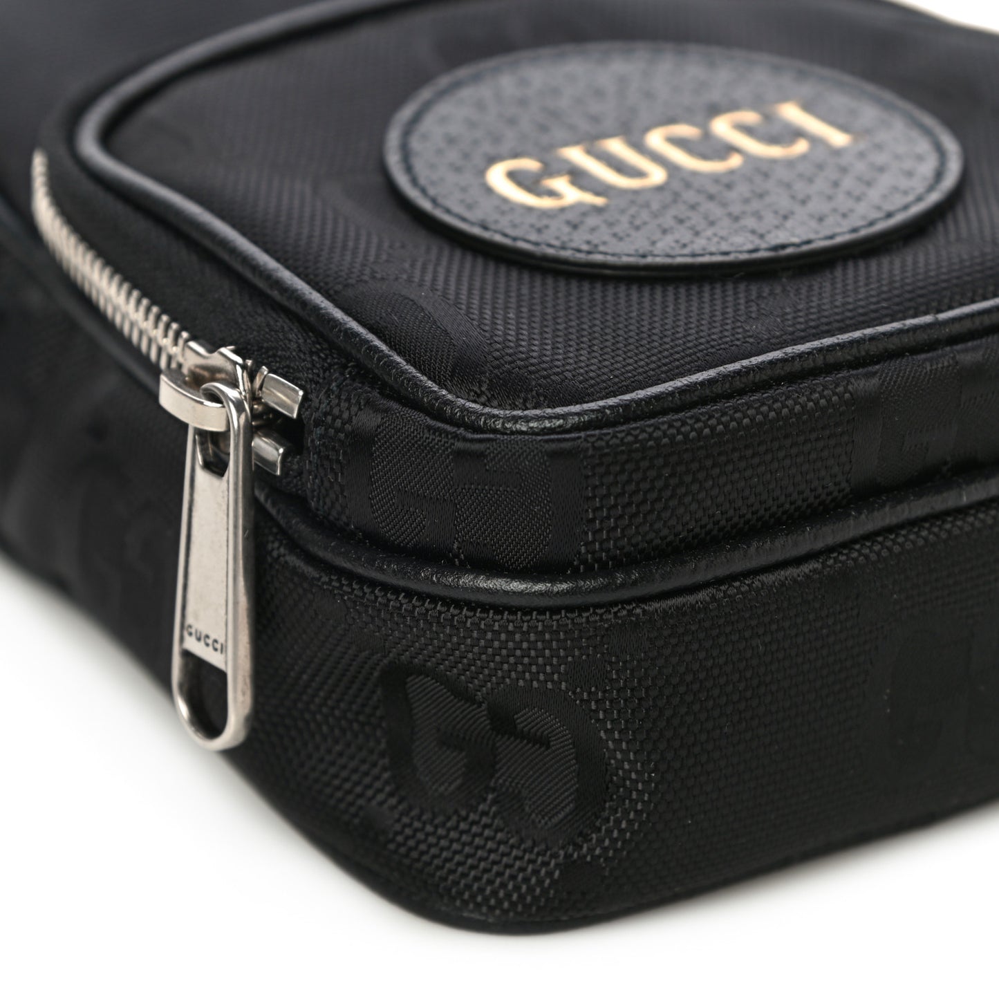 Econyl Nylon Monogram Off The Grid Shoulder Bag Black