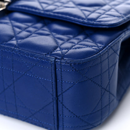 Christian Dior Lambskin Cannage Large Miss Dior Flap Blue 6 of 12