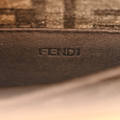 Fendi Chenille Suede Metal FF Small Peekaboo I SEE U Satchel Tortora Nuvola 7 of 11