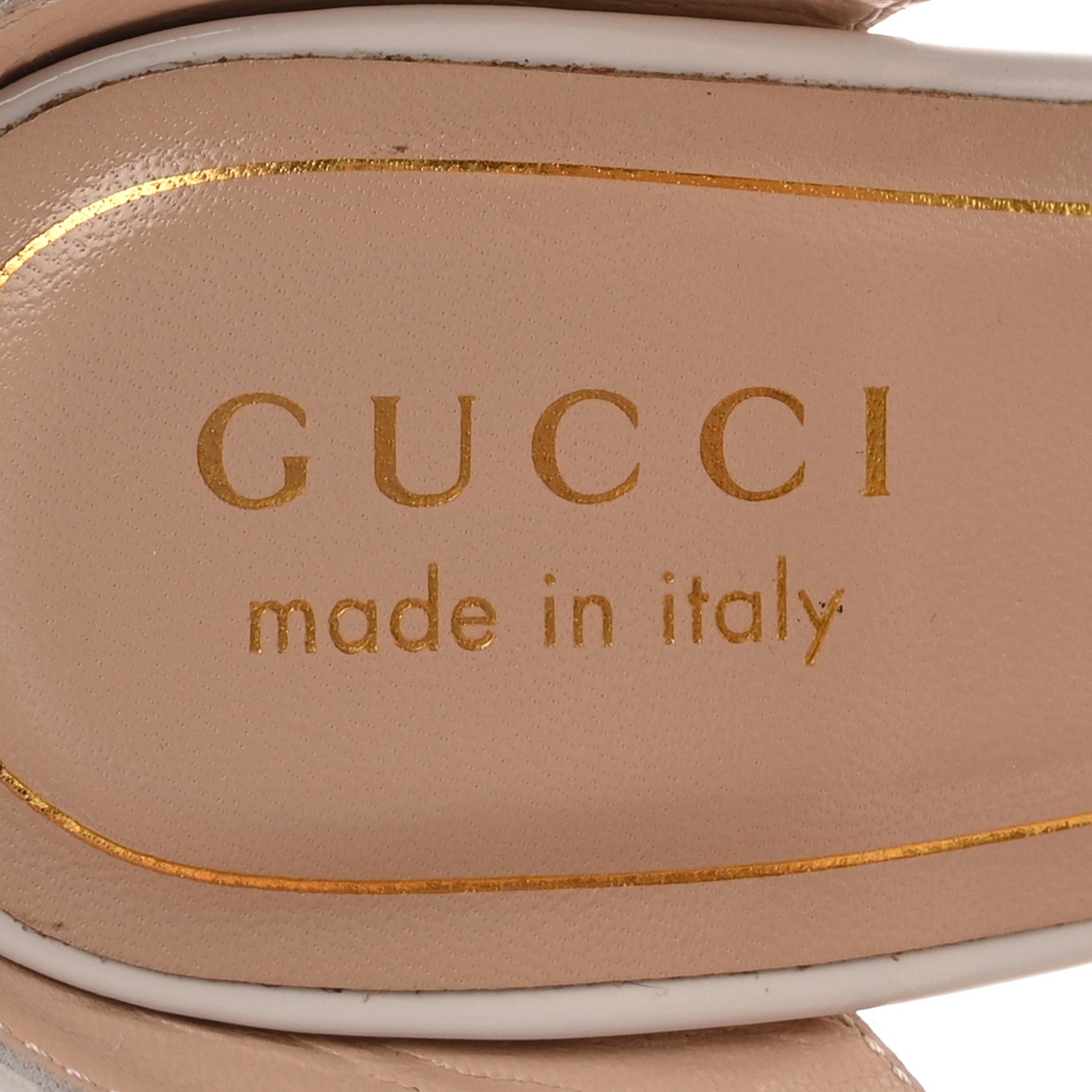 Gucci Regent Calfskin Wedge Mules 37 White 8 of 9