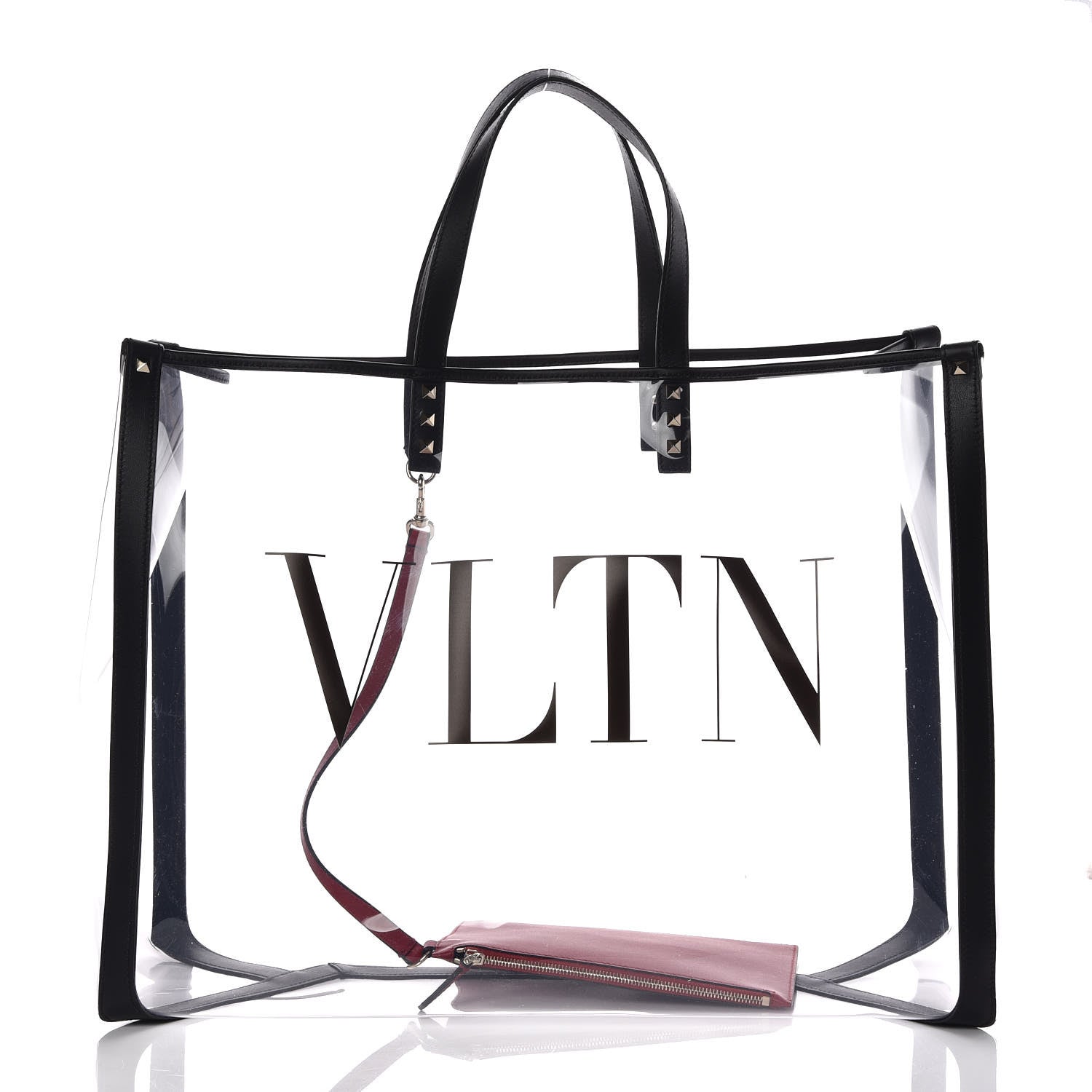 Valentino Garavani Plexy VLTN Large Shopping Bag Transparent 3 of 11