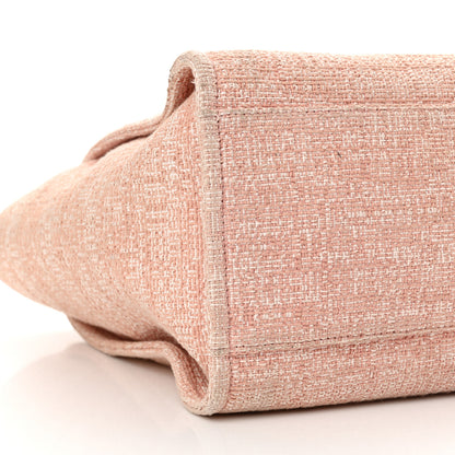 Chanel Straw Lurex Large Deauville Tote Pink 9 of 17