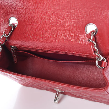 Chanel Caviar Quilted Mini Rectangular Flap Red 5 of 8