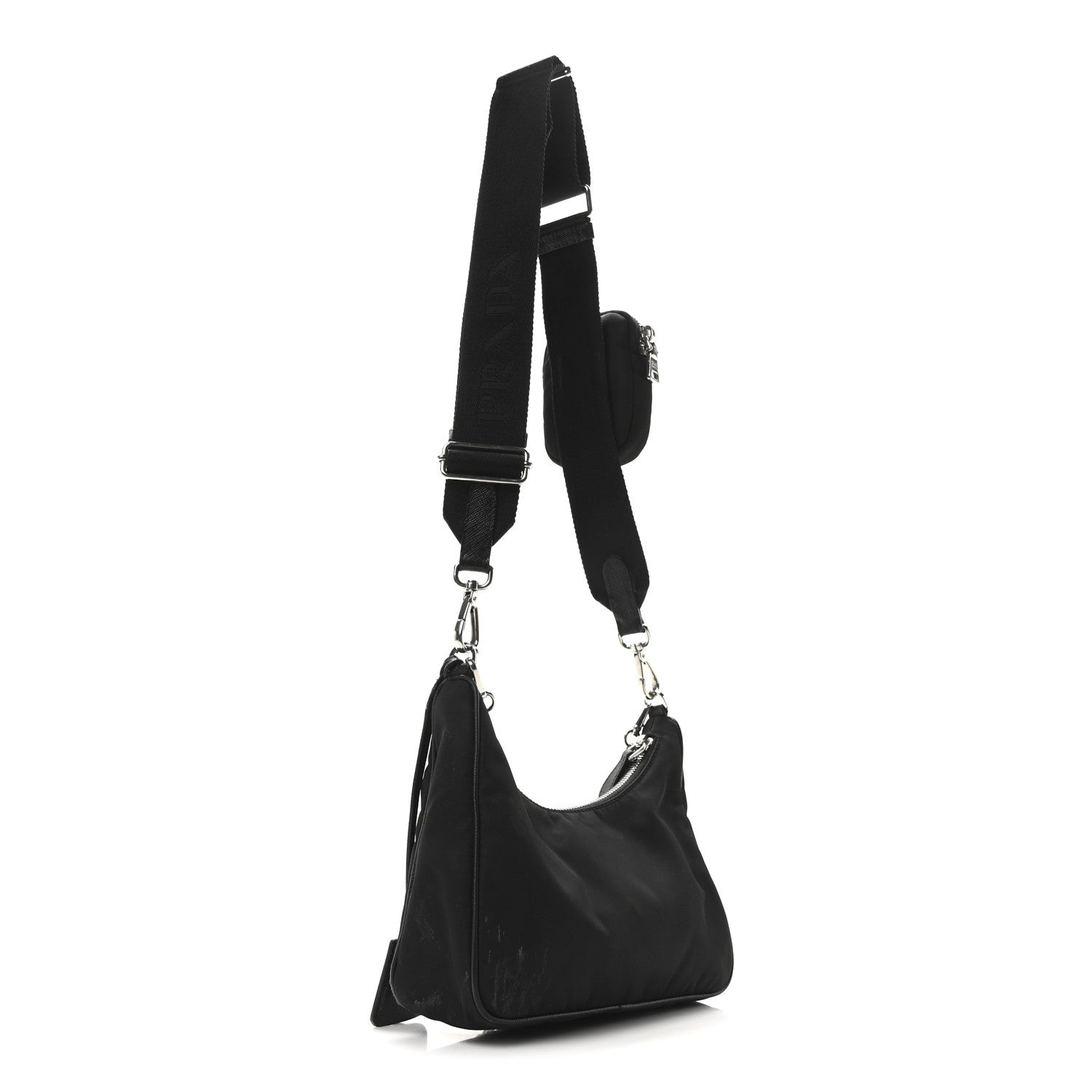 Prada Nylon Re-Edition 2005 Shoulder Bag Black 3 of 12