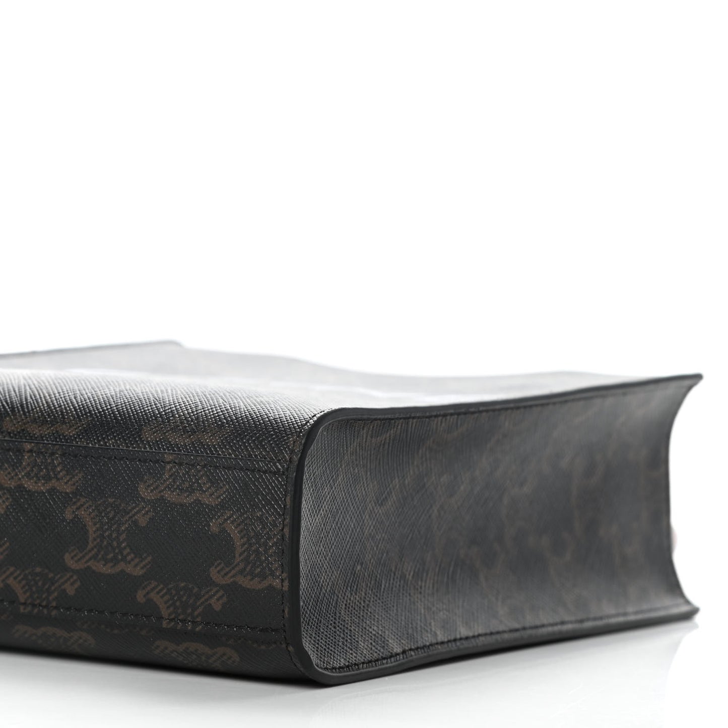 Triomphe Canvas Calfskin Mini Vertical Cabas Tan