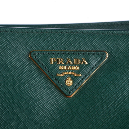 Prada Saffiano Lux Medium Tote Biliardo 6 of 10