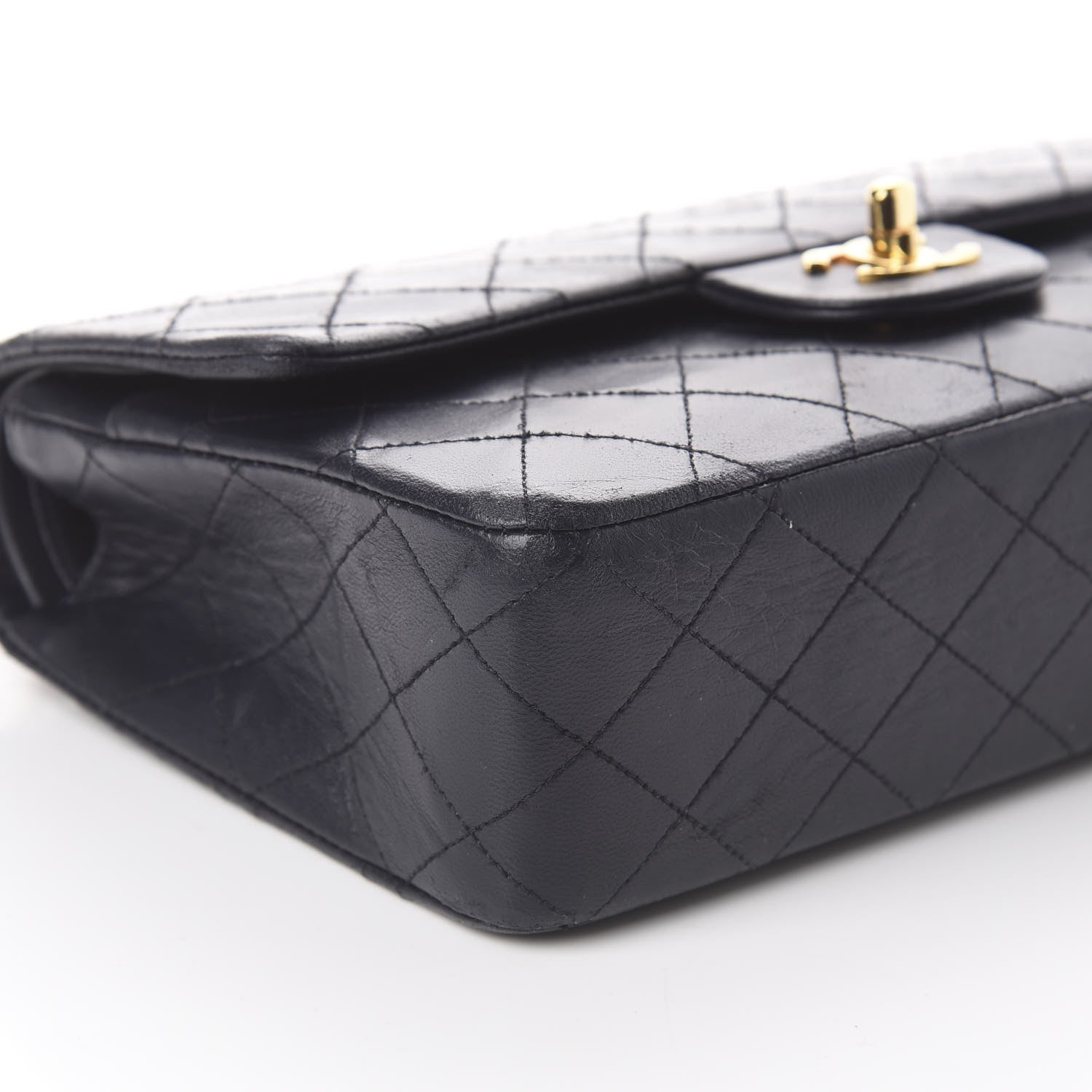 Chanel Lambskin Quilted Medium Double Flap Black 5 of 9
