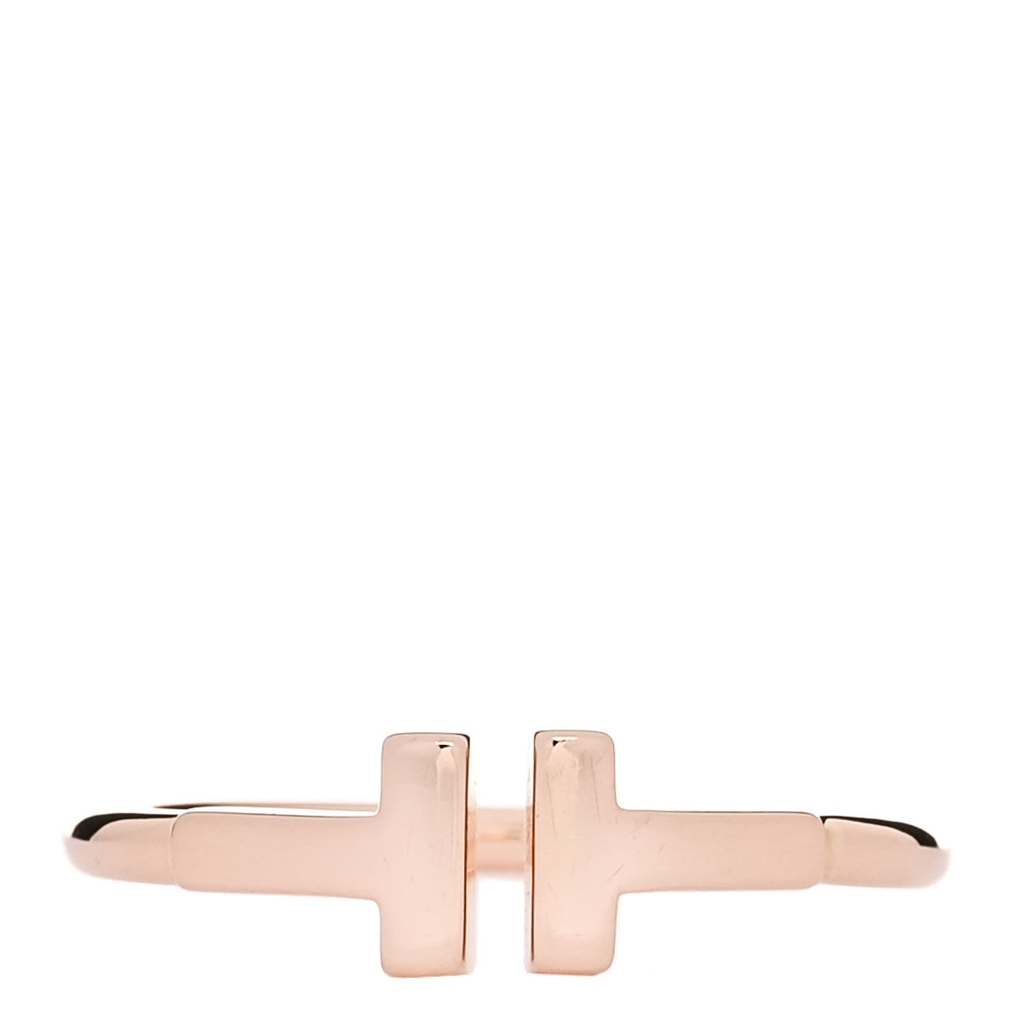 18K Rose Gold T Wire Ring 54 7