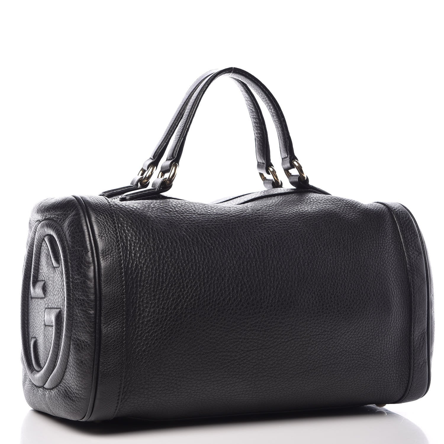 Gucci Pebbled Calfskin Medium Soho Boston Black 3 of 16