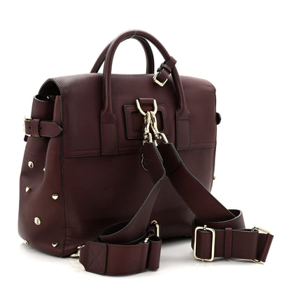 Mulberry Calfskin Studded Medium Cara Delevingne Convertible Satchel Oxblood 3 of 10