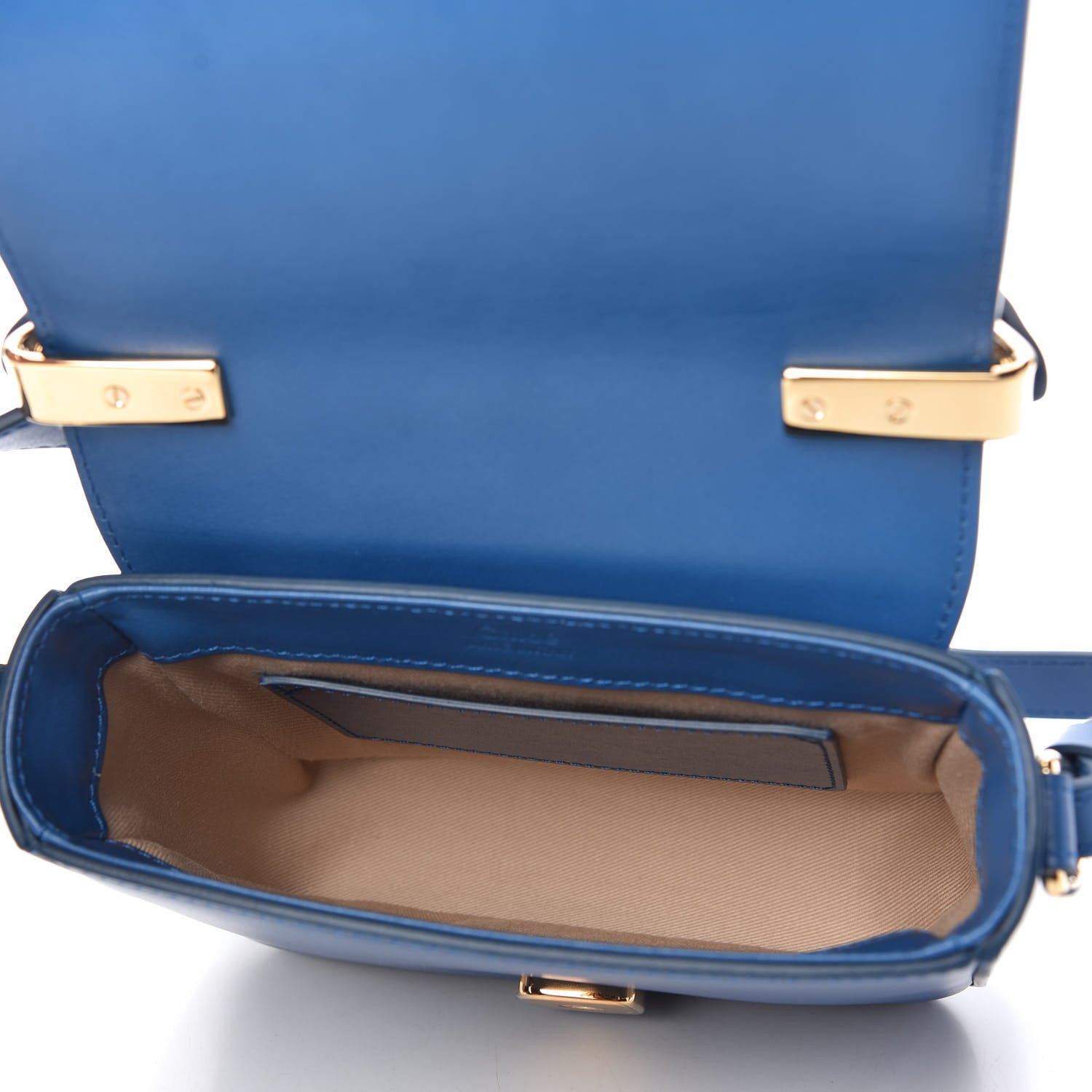 Chloe Shiny Calfskin Suede Mini C Bag Smoky Blue 5 of 9