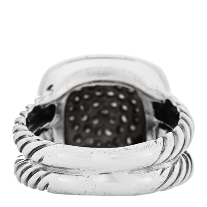 David Yurman Sterling Silver Diamond 11mm Albion Pave Ring 52 6 4 of 6