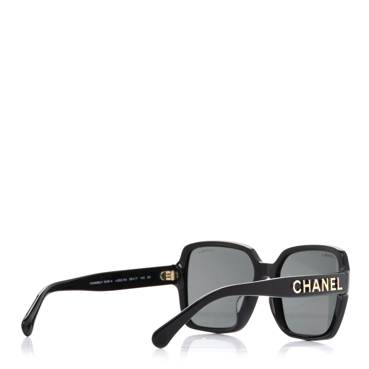 Chanel Acetate Square Sunglasses 5408 Black 4 of 8