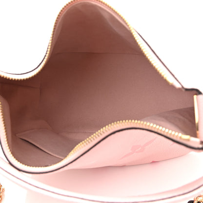 Louis Vuitton Empreinte Monogram Giant By The Pool Marshmallow Hobo PM Bouton De Rose 5 of 10