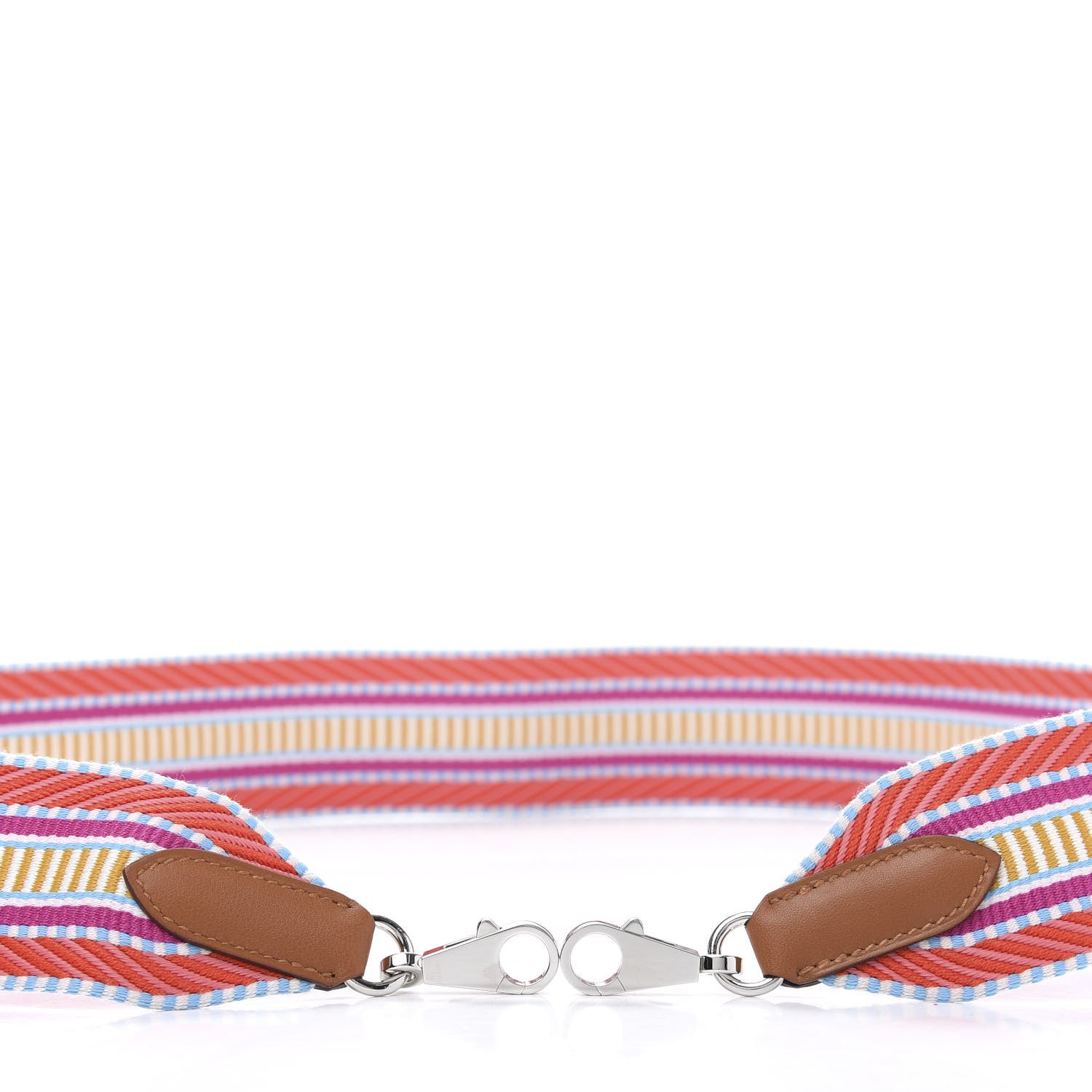 Hermes Toile Swift 50mm Sangle Cavale Shoulder Strap Capucine Magnolia Gold 3 of 6
