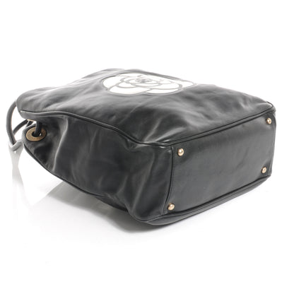 Chanel Lambskin Camellia Tote Black 4 of 7