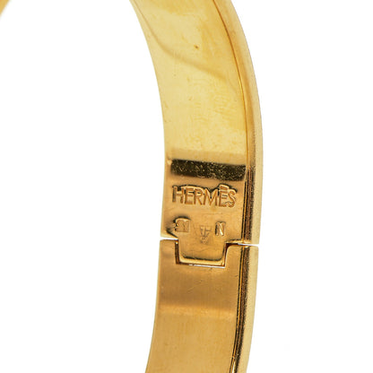 Hermes Enamel Narrow Clic Clac H Bracelet PM Orange 4 of 4