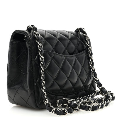 Chanel Lambskin Quilted Mini Square Flap Black 3 of 12