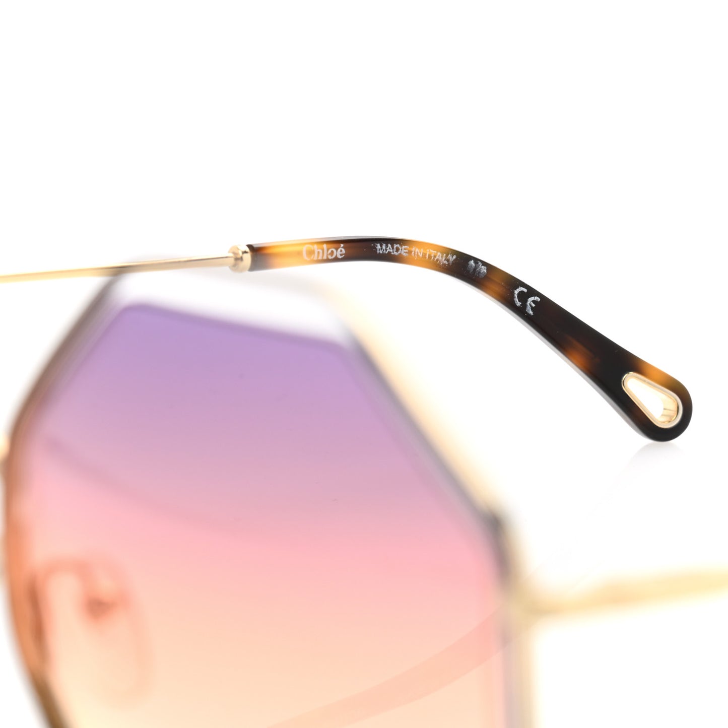 Octagonal Sunglasses CE132S Gold