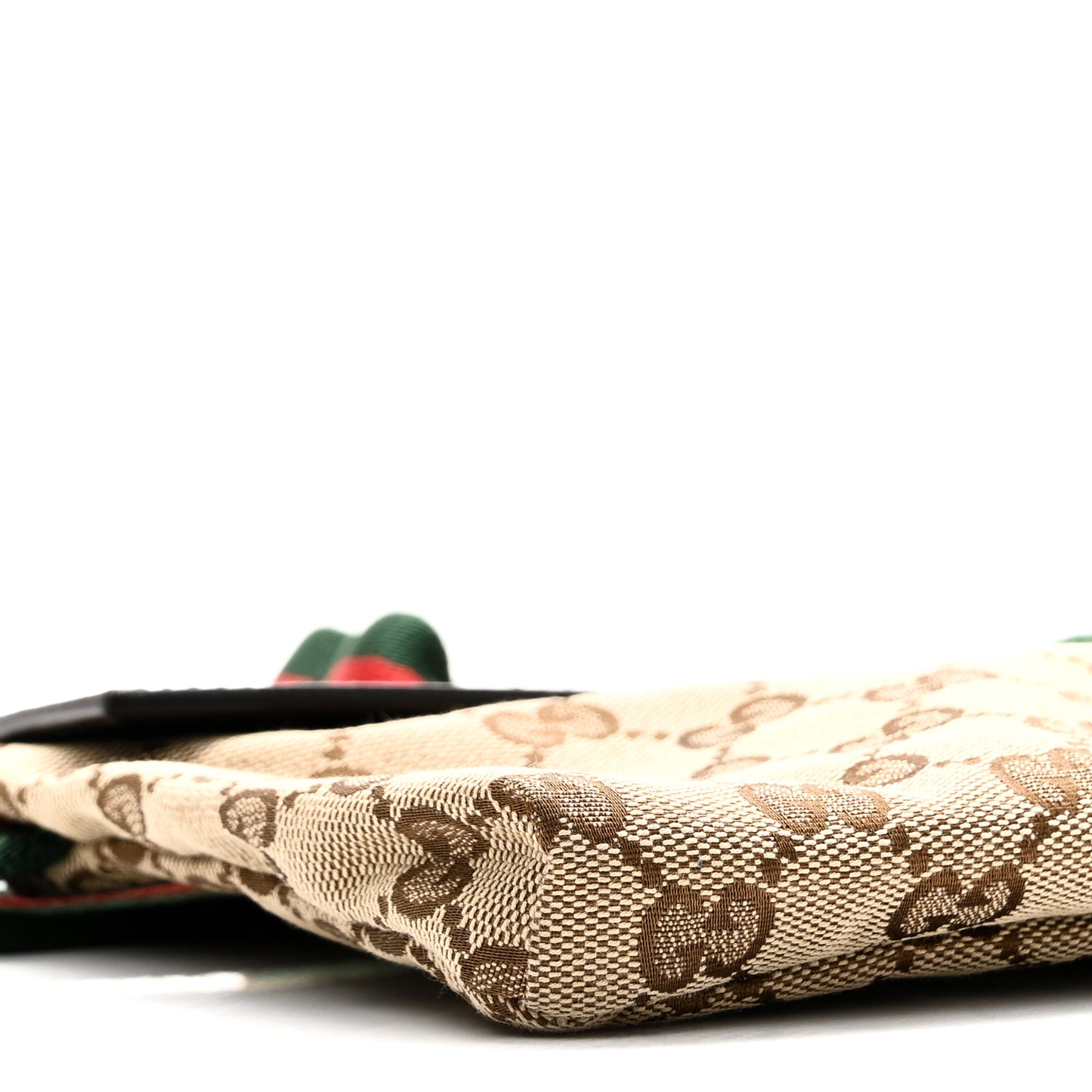 Monogram Web Belt Bag Dark Brown