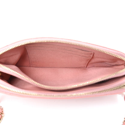Chanel Lambskin Quilted Small Clutch With Chain Pink 6 of 13