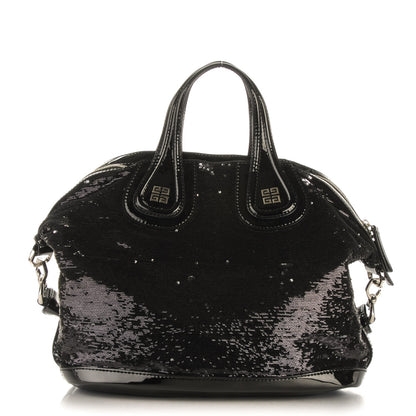 Givenchy Sequin Patent Small Nightingale Black 1 of 7