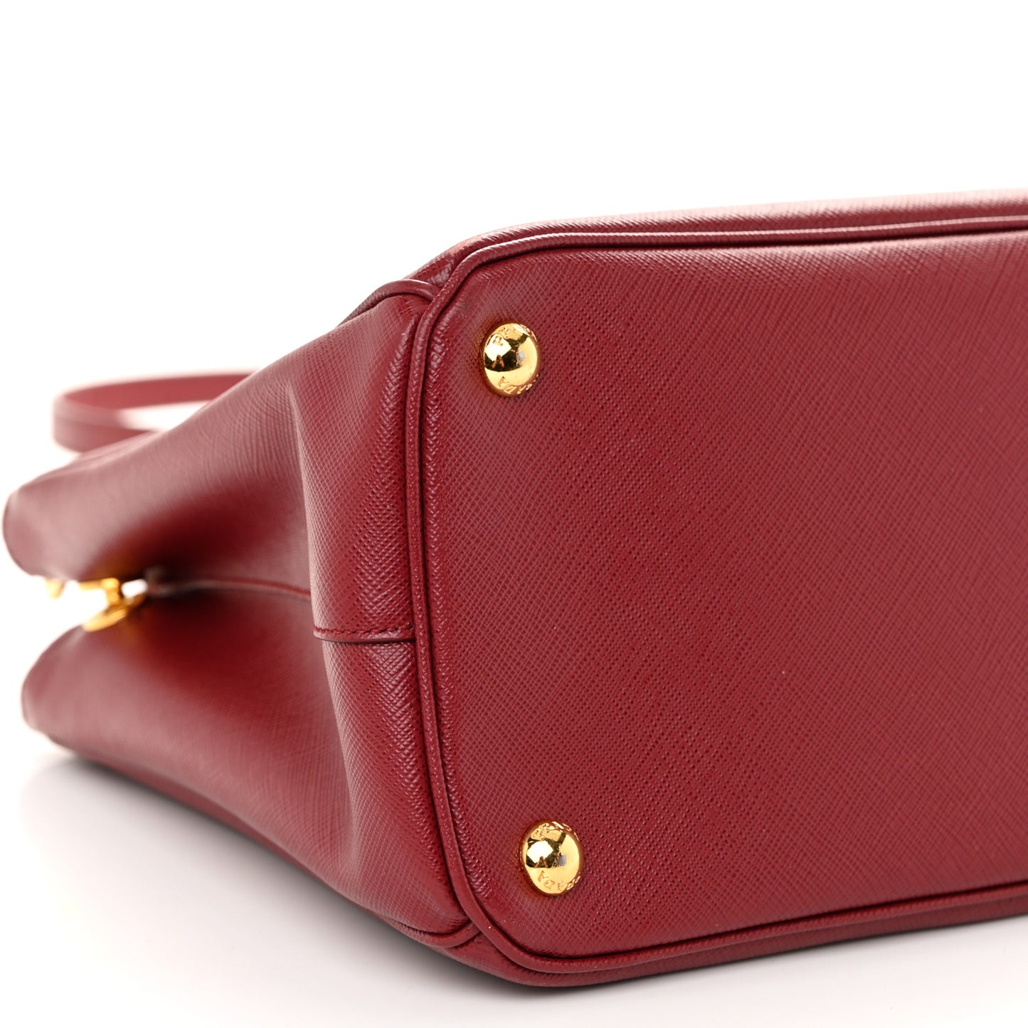 Saffiano Small Galleria Double Zip Tote Cerise