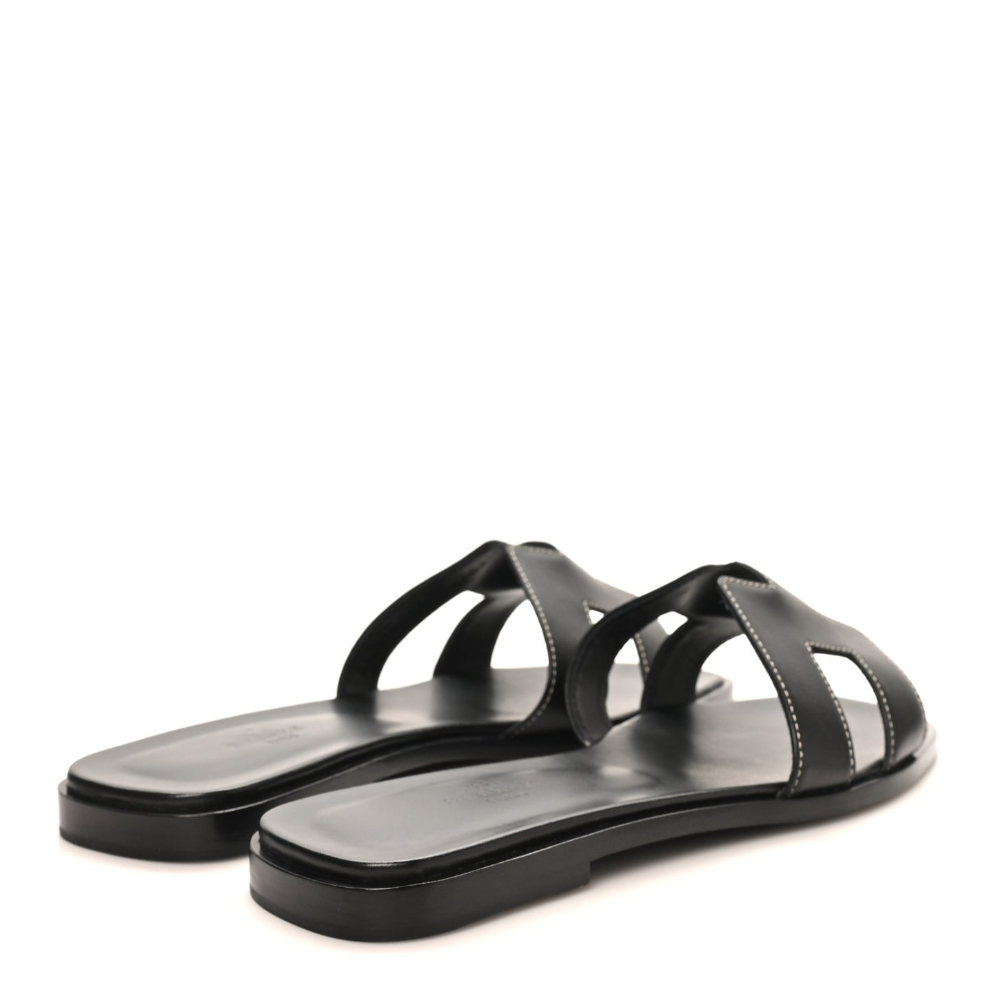 Box Calfskin Oran Sandals 39.5 Black