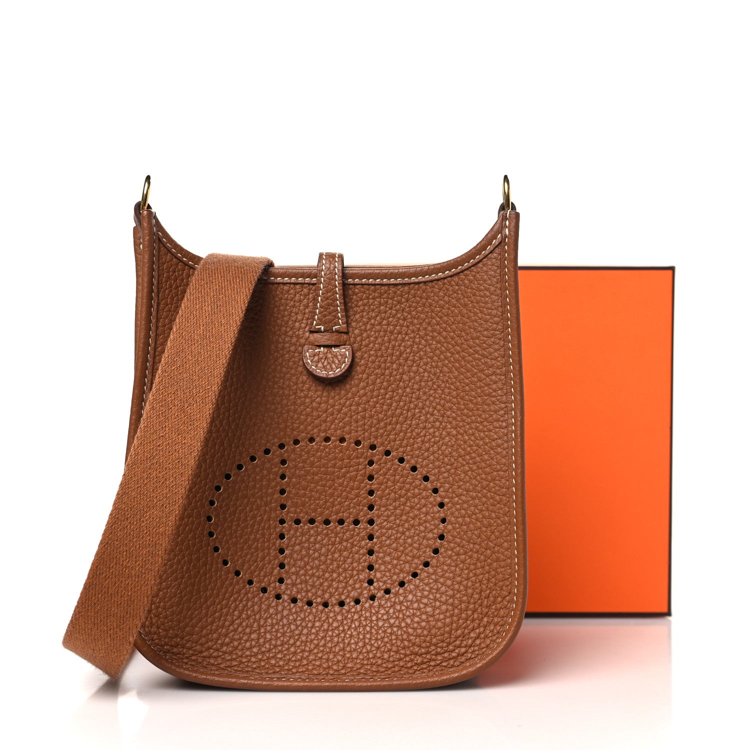 Hermes Taurillon Clemence Evelyne TPM Gold 14 of 14