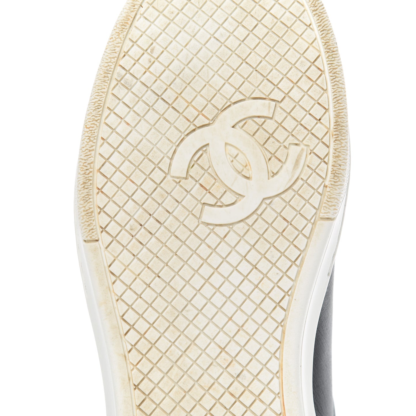 Calfskin CC Womens Sneakers 35 Black