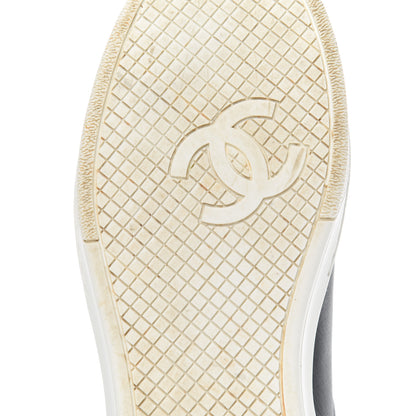 Chanel Calfskin CC Womens Sneakers 35 Black 7 of 16