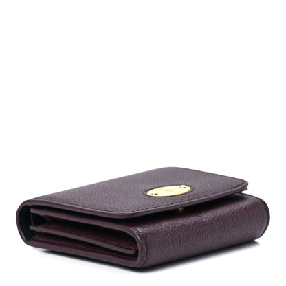 Mulberry Small Classic Grain Small Plaque French Purse Wallet Oxblood 4 of 12