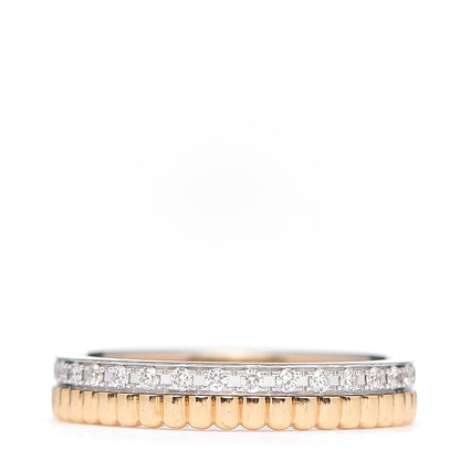 Boucheron 18K Yellow White Gold Diamond Quatre Radiant Wedding Band Ring 50 5.25 3 of 5