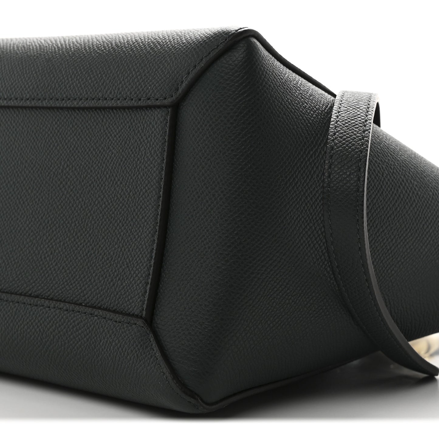 Grained Calfskin Micro Belt Bag Amazone
