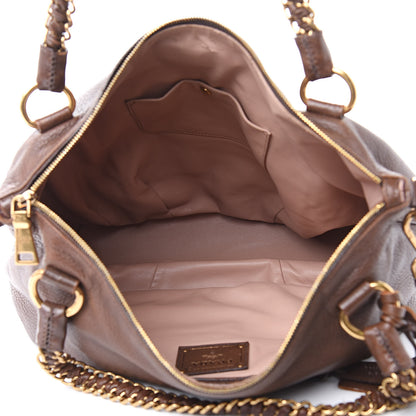 Prada Cervo Deerskin Chain Bag Bruciato 6 of 14