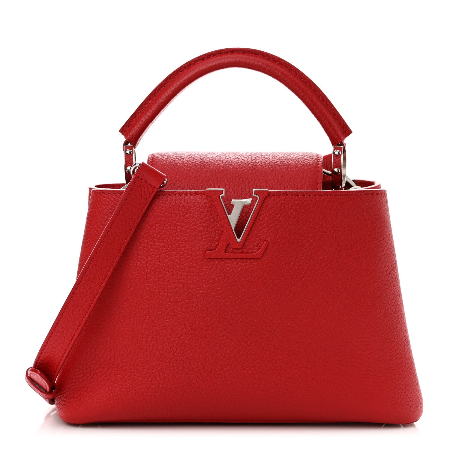 Louis Vuitton Taurillon Capucines BB Rubis 1 of 9