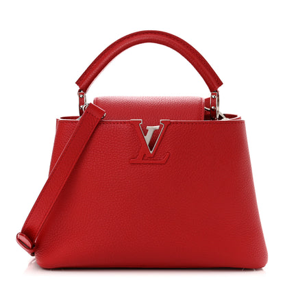 Louis Vuitton Taurillon Capucines BB Rubis 1 of 9