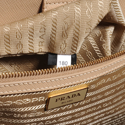 Prada Saffiano Lux Large Tote Sabbia 7 of 10