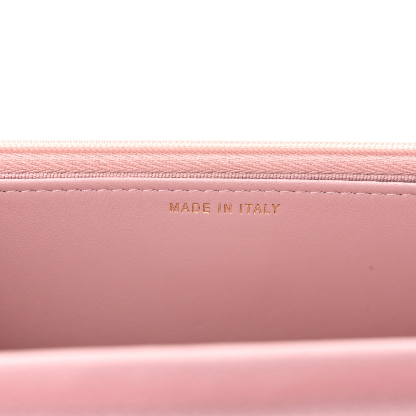 Caviar Quilted Studded CC Wallet on Chain WOC Light Pink