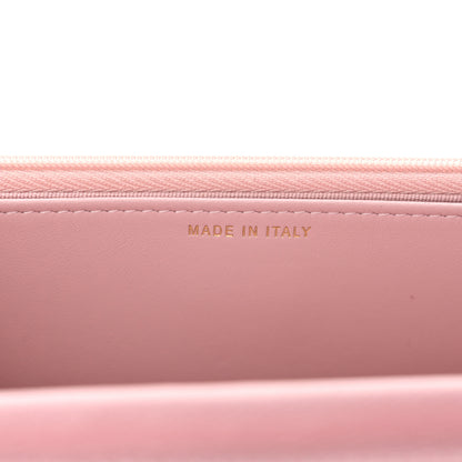 Chanel Caviar Quilted Studded CC Wallet on Chain WOC Light Pink 7 of 12