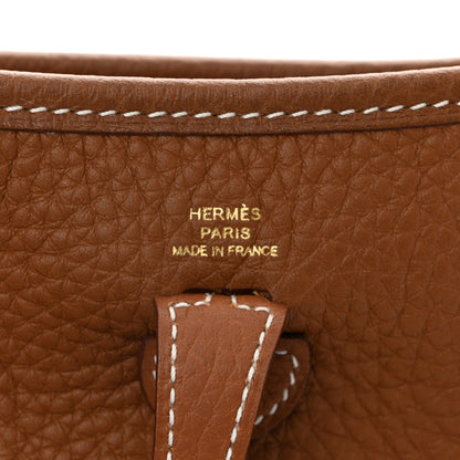Hermes Taurillon Clemence Evelyne TPM Gold 6 of 10