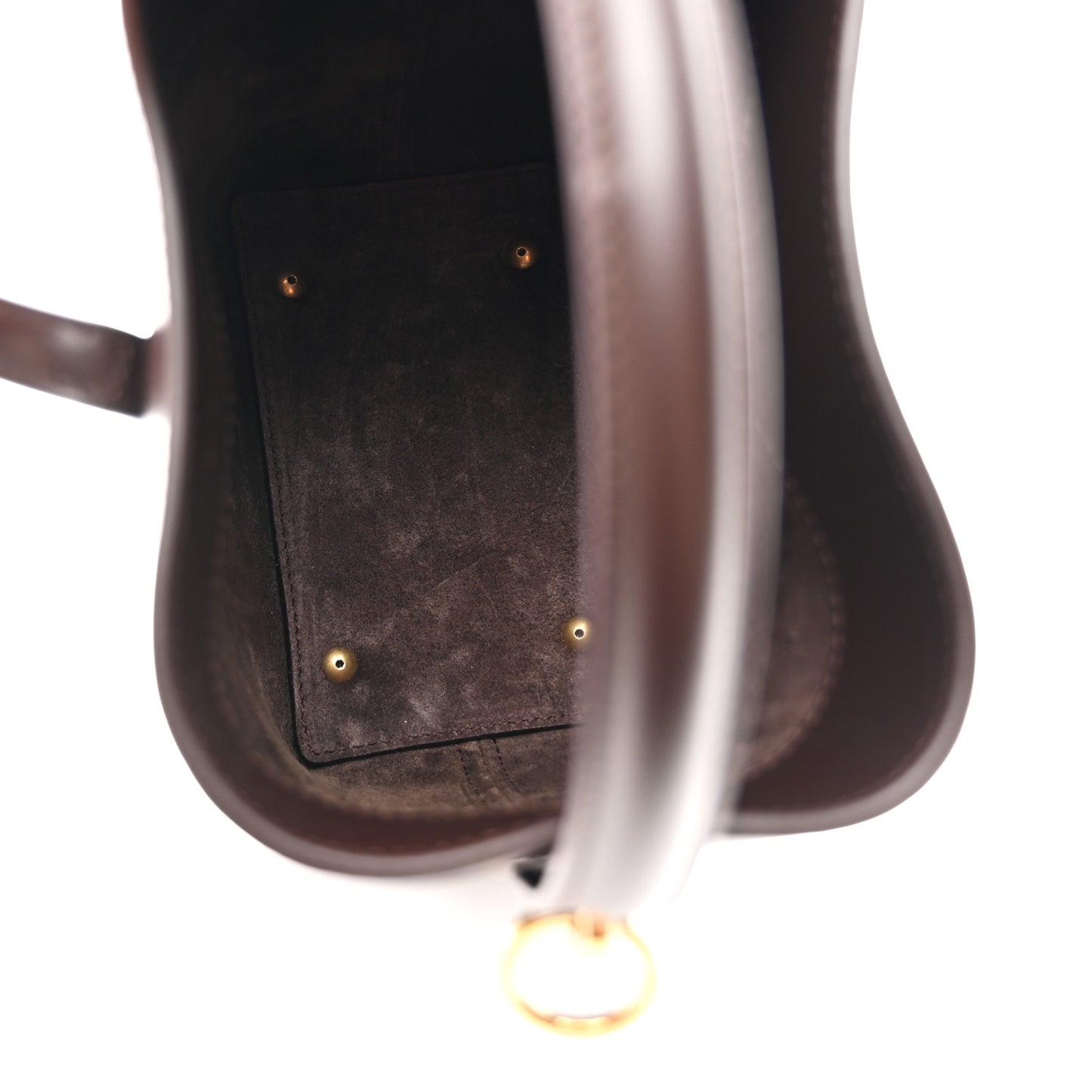 Shiny Calfskin Le 37 Mini Bucket Bag Dark Sweet Chocolate