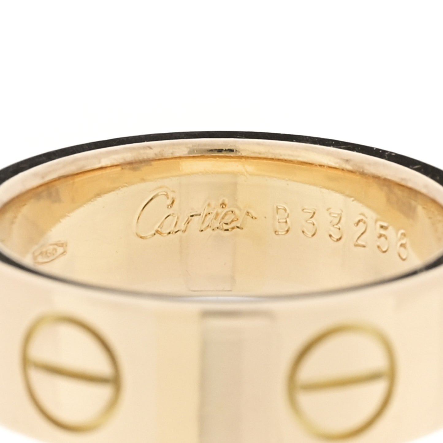 18K Yellow Gold 5.5mm LOVE Ring 46 3.75