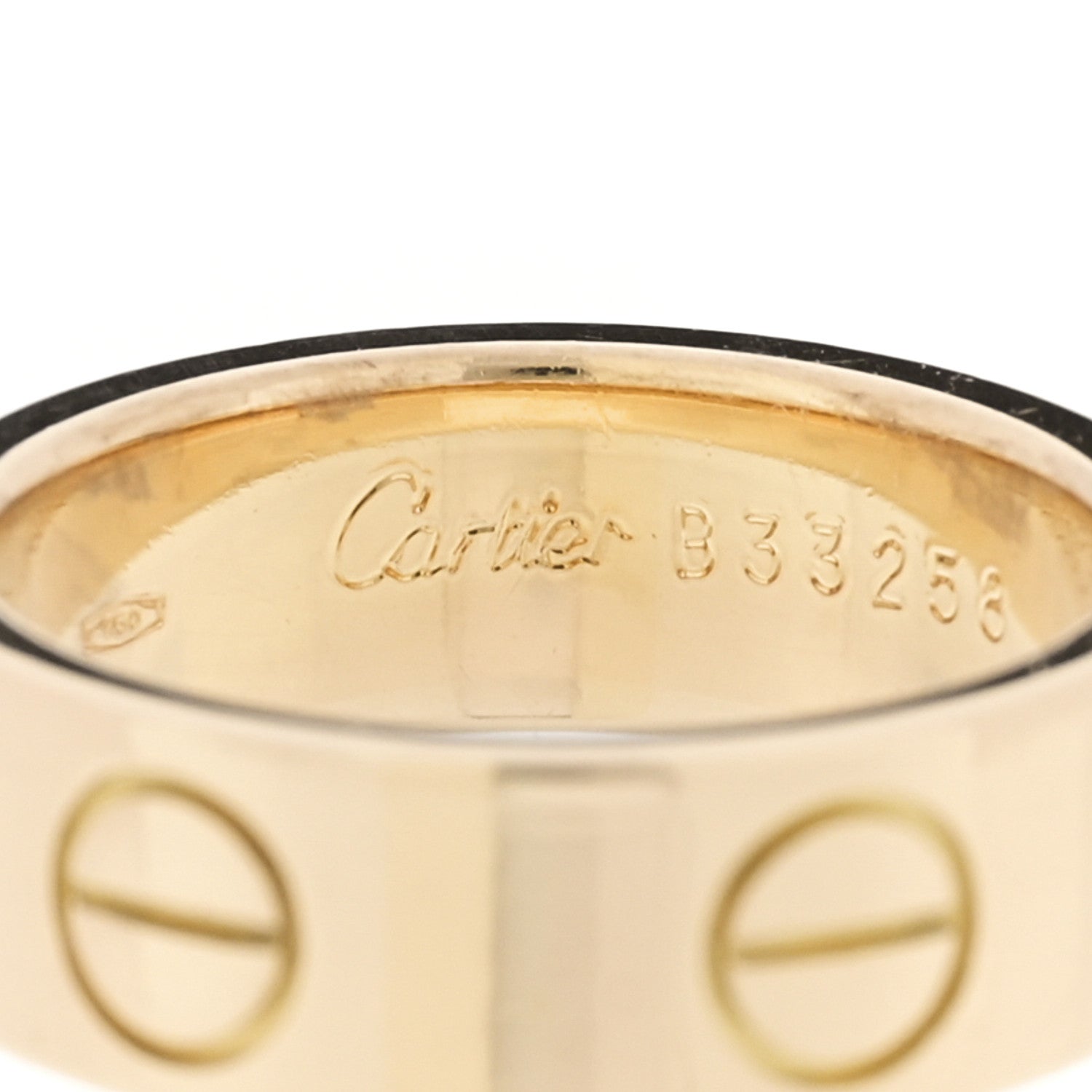 Cartier 18K Yellow Gold 5.5mm LOVE Ring 46 3.75 4 of 5